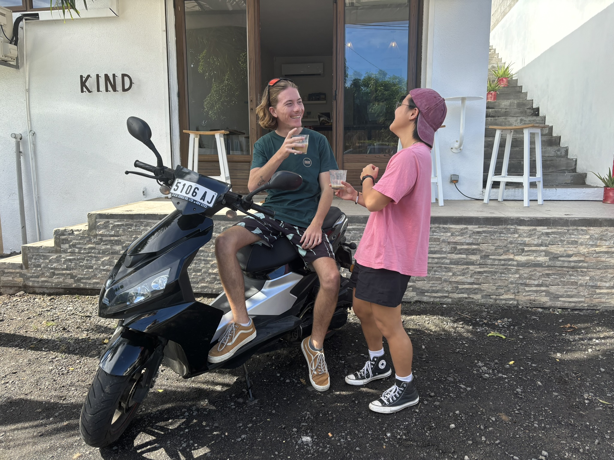 Scooter, Scooter rental Mauritius, Coffee shop